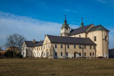 Baroque style church in Warka, Masovia, Polandの写真素材
