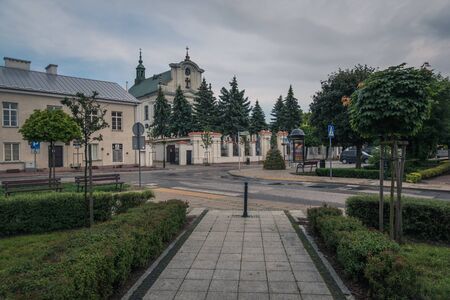 Church of the Immaculate Conception of the Blessed Virgin Mary in Gora Kalwaria, Masovia, Polandの写真素材