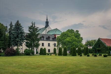 Church of the Immaculate Conception of the Blessed Virgin Mary in Gora Kalwaria, Masovia, Polandの写真素材