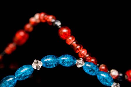 Abstract jewellery and beads backgroundの写真素材