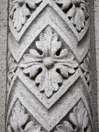 Floral column ornamentの写真素材