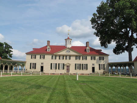 George Washington's estate in Mount Vernon, Virginiaのeditorial素材