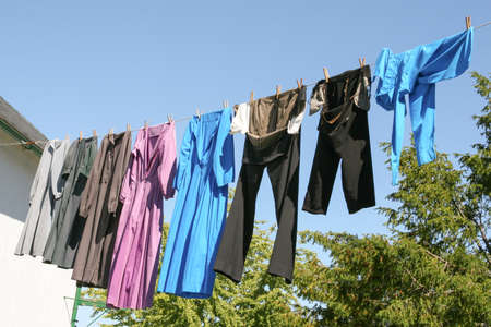 Amish Laundry in Lancaster, PAの写真素材