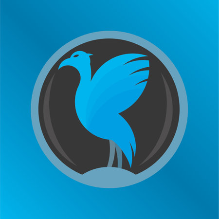 Geometric Liverpool Liverbird graphicのイラスト素材