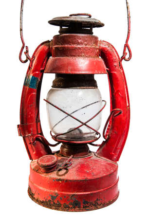 rusty ancient lampの写真素材