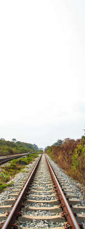 Railroad in Chonburiの写真素材