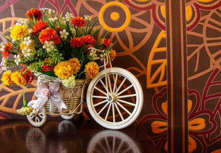 Flower cart in my homeの写真素材