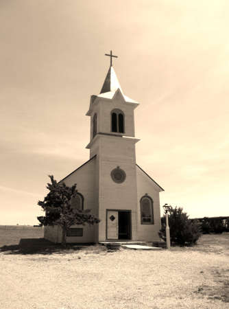 Catholic Church In Sepia Color
