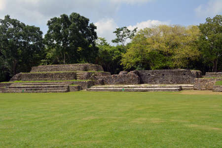 Altun Ha Mayan Ruin Building B-5の写真素材