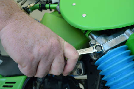Hand hold 12mm Box End wrenchの写真素材