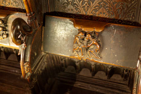 Toledo Cathedral interior view, Spainのeditorial素材