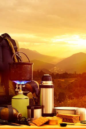  Camping equipment                                 の写真素材