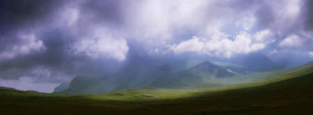 Clouds in the mountains