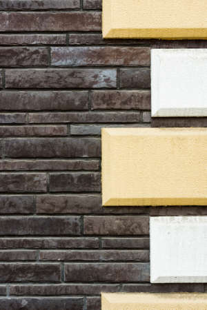 Textured masonry, monolithic stone wall