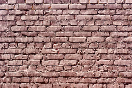 Vintage peeling brick wall texturedの写真素材