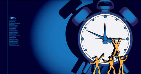 People are trying to move the clock illustration.