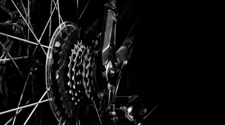 Mountain Bike Rear Wheel Cassetteの写真素材