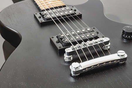 Poster, electric guitar, silver stringsの写真素材