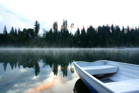 Boat, lake              の写真素材