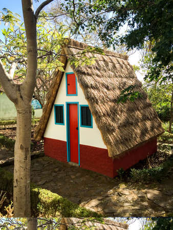 This is a traditional house in Madeiraの写真素材