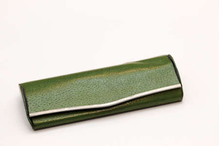 Glasses case against white backgroundの写真素材