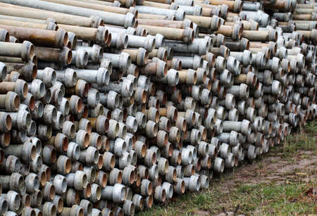 Irrigation pipes are ready for useの写真素材