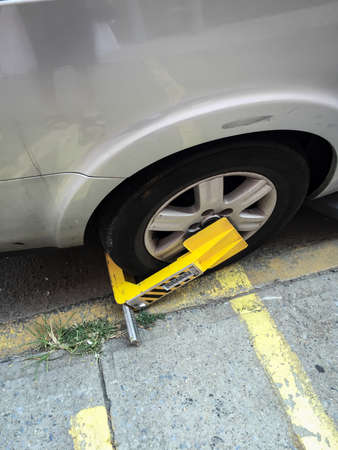 Parking claw on the carの写真素材