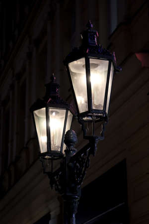 Starlight lantern in the nightの写真素材