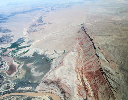 View over / into the Grand Canyonの写真素材