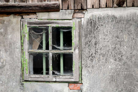 Detail of a rundown houseの写真素材