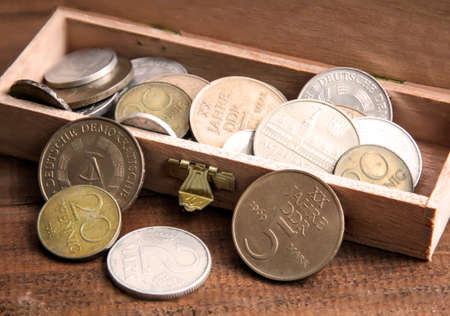 Coins in a box