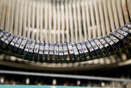 these are the details of an old mechanical typewriter