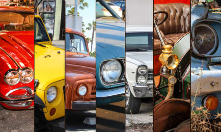 Lamps headlights of carsの写真素材