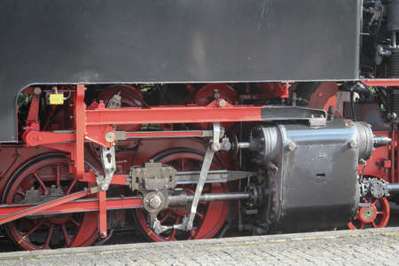 An old narrow gauge steam locomotive