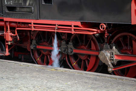 An old narrow gauge steam locomotive