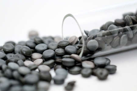 Polyethylene granules for the production of plastics such as foils, toys and others