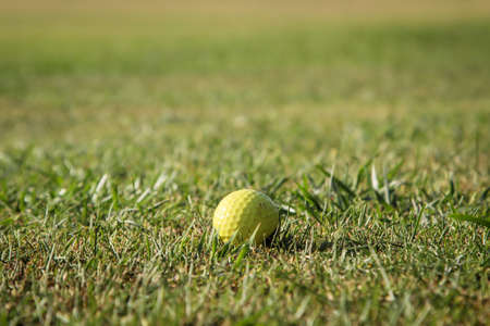 A typical scene on a golf course.の写真素材