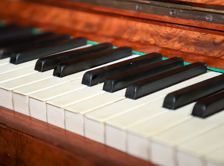 Keys of a piano, a piano.の写真素材
