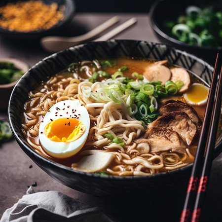 Egg Noodles Chinese Styleの写真素材