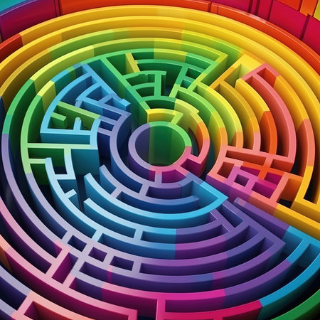 Chromatic Mazeの写真素材