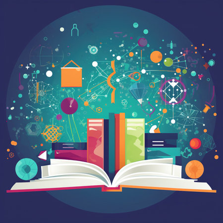 Book of Knowledge Wisdom Unveiled on Canvasの写真素材