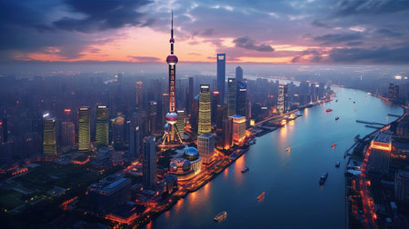 Exquisite Shanghai Skylines A Helicopter Perspective