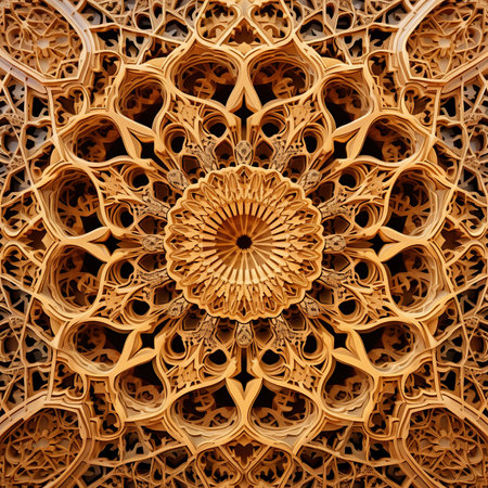 Harmony Unveiled: Islamic Patterns in Vibrant Fusionの素材