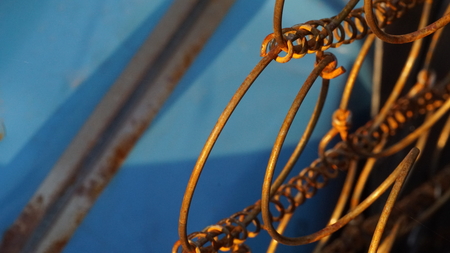 coilsprings horicontal and verticalの写真素材