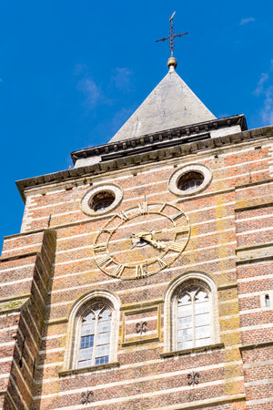 Church tower in Wavre, Belgiumのeditorial素材
