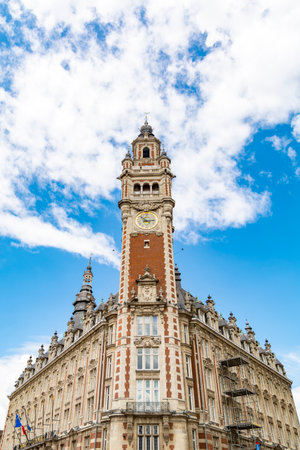Belfry in Lille, city in French Flanders, France (Nord Department)のeditorial素材