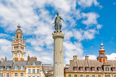 Grand Place (main square) Lille, city in French Flanders, France (Nord Department)のeditorial素材