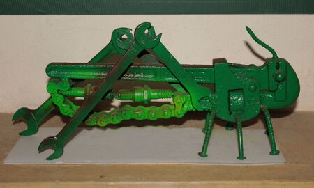 Homebuilt  steel grasshopperの写真素材