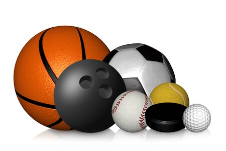 Set of Golf Soccer Football Collection Illustrationの写真素材
