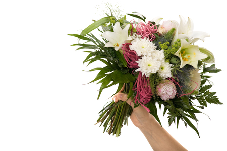Boquet Bunch of Flower for Special Moments Isolatedの写真素材
